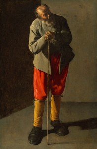 Georges de La Tour, Old Man (c. 1618–19, oil on canvas, 35⅞