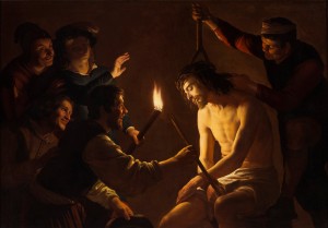 Gerrit van Honthorst, Christ Crowned with Thorns (c. 1617, oil on canvas, 51⅜