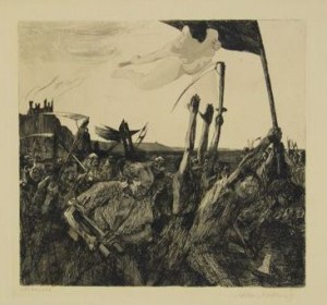 Revolt (1899, etching on heavy cream wove paper. 11⅝