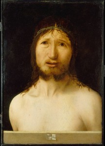 Antonello da Messina, Christ Crowned with Thorns (n.d., oil, perhaps over tempera, on wood, 16¾