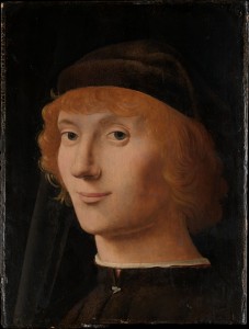 Antonello da Messina, Portrait of a Young Man (c. 1470, oil on wood (10⅝