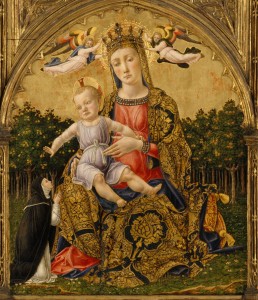 Bartolomeo Vivarini, Madonna of Humility (c. 1465, tempera and gold on wood, 23