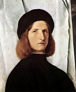 Youth with a Lamp (c. 1506, oil on panel, 16½