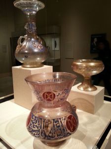 Enameled and gilded glassware from Syria and Egypt.
