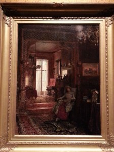 Walter Launt Palmer, Painting, Interior of Henry de Forest House (1878, oil on canvas mounted on canvas, 24⅛ x 18 in [61.3 x 45.7 cm]). Smithsonian Design Museum, Cooper Hewitt, New York.